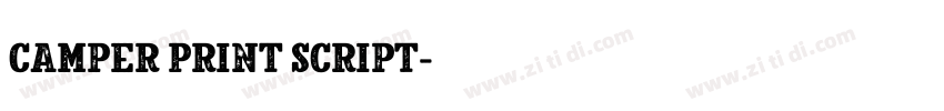 Camper Print Script字体转换
